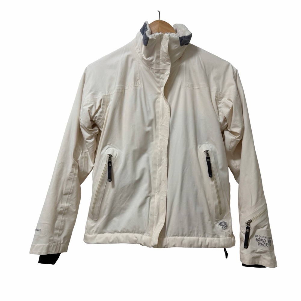 Mountain Hardwear Womens Hooded Softshell Jacket Size XS Fleece Lined Winter Ski